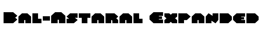 Bal-Astaral Expanded Font Image