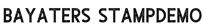 Bayaters StampDemo Font Image