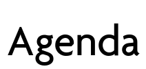 Agenda