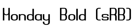 Monday Bold (sRB) Font Image