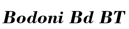 Bodoni Bd BT