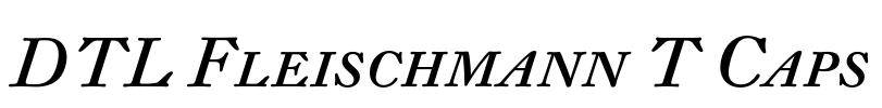 DTL Fleischmann T Caps Font Image