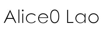 Alice0 Lao Font Image