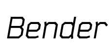 Bender Font Image