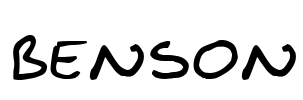 BENSON Font Image