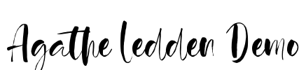 Agathe Ledden Demo Font Image