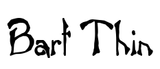 Bart Thin Font Image