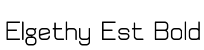 Elgethy Est Bold