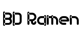 BD Ramen Font Image