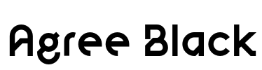 Agree Black Font Image