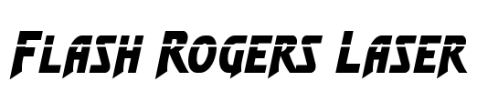 Flash Rogers Laser Font Image