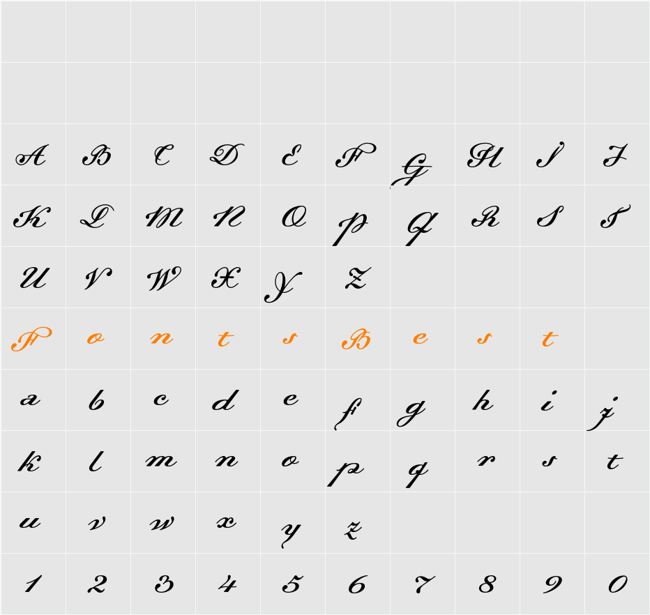 Dalliance Character Map