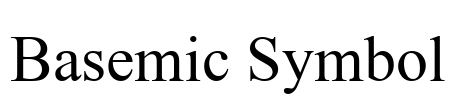 Basemic Symbol Font Image