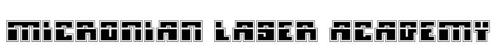 Micronian Laser Academy Font Image
