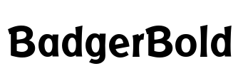 BadgerBold Font Image