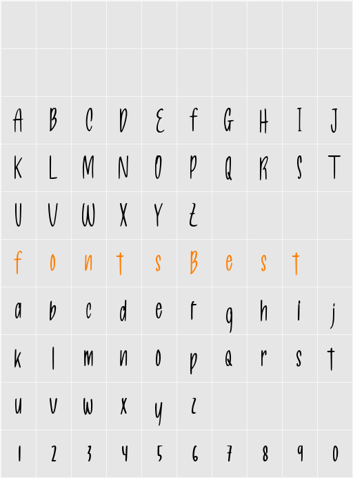 Allea Sweet Demo Character Map
