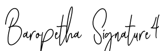 Baropetha Signature4 Font Image