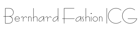 Bernhard Fashion ICG Font Image