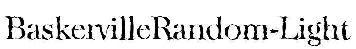 BaskervilleRandom-Light Font Image