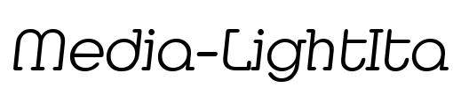 Media-LightIta Font Image