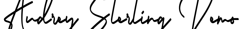 Audrey Sterling Demo Font Image