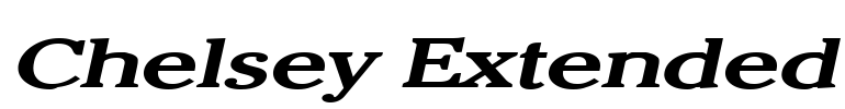 Chelsey Extended Font Image
