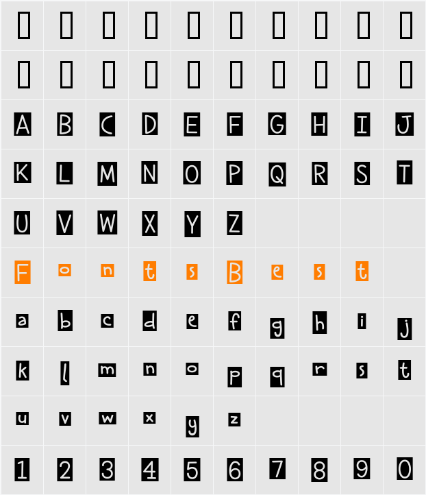 Cheddar Salad BTN Cameo SqRev Character Map