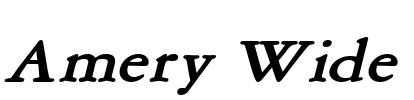 Amery Wide Font Image