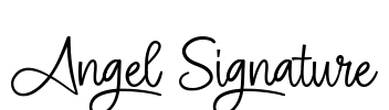 Angel Signature Font Image