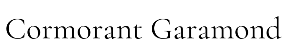 Cormorant Garamond