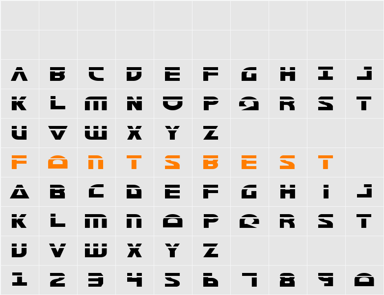 Morse NK Condensed Laser Character Map