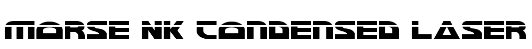 Morse NK Condensed Laser Font Image