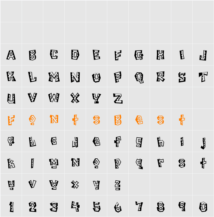 Chilada Character Map