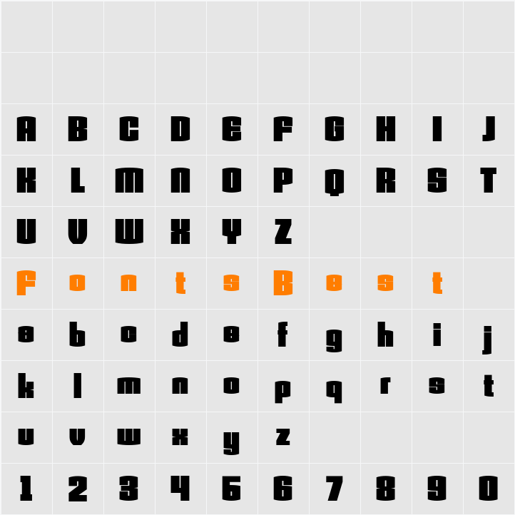 Armada Character Map