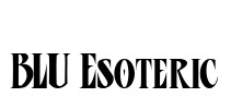 BLU Esoteric Font Image