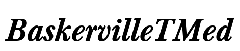 BaskervilleTMed Font Image