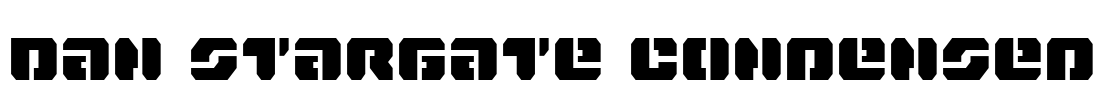 Dan Stargate Condensed Font Image