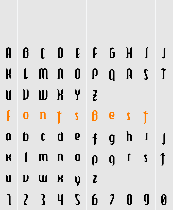 Mulago Character Map