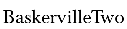 BaskervilleTwo Font Image