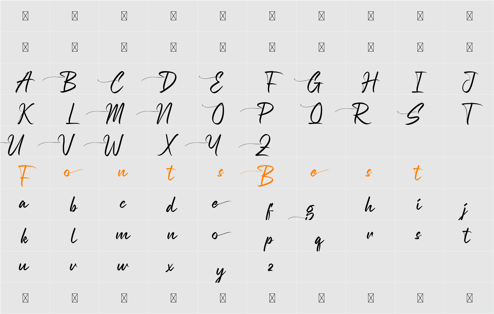 Belligia Demo Character Map