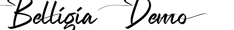 Belligia Demo Font Image