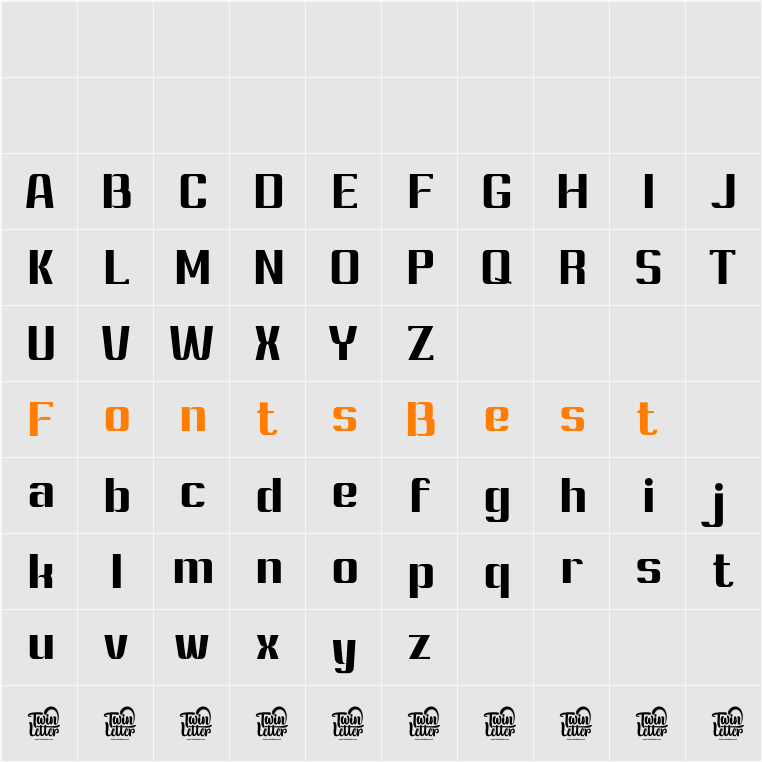 Ashety Character Map