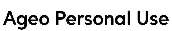 Ageo Personal Use