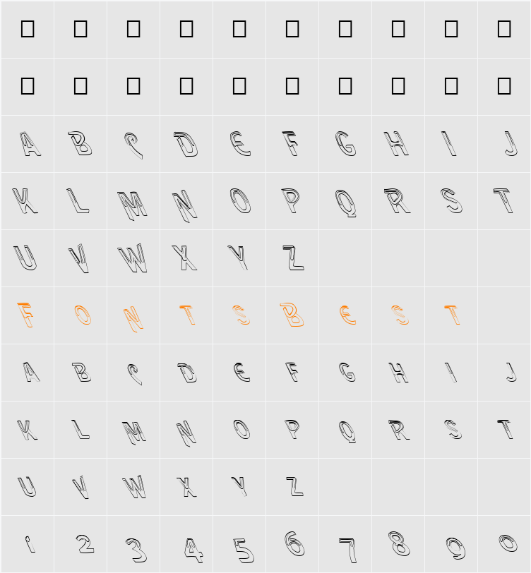 FZ UNIQUE 4 HOLLOW LEFTY Character Map