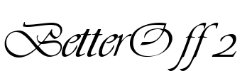 Better Off 2 Font Image