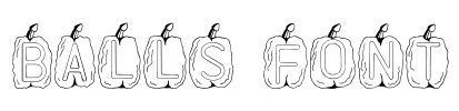 BALLS FONT Font Image