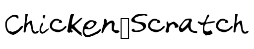 Chicken_Scratch Font Image