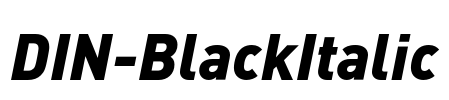 DIN-BlackItalic