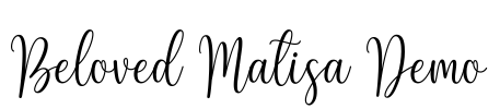 Beloved Matisa Demo Font Image