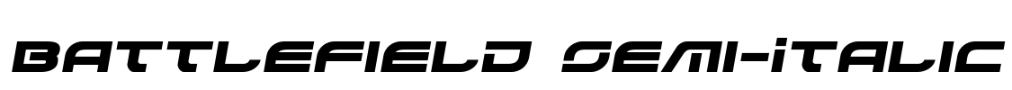 Battlefield Semi-Italic Font Image